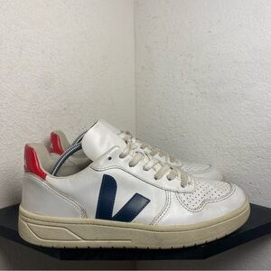 Veja White and Blue Women's Sneakers